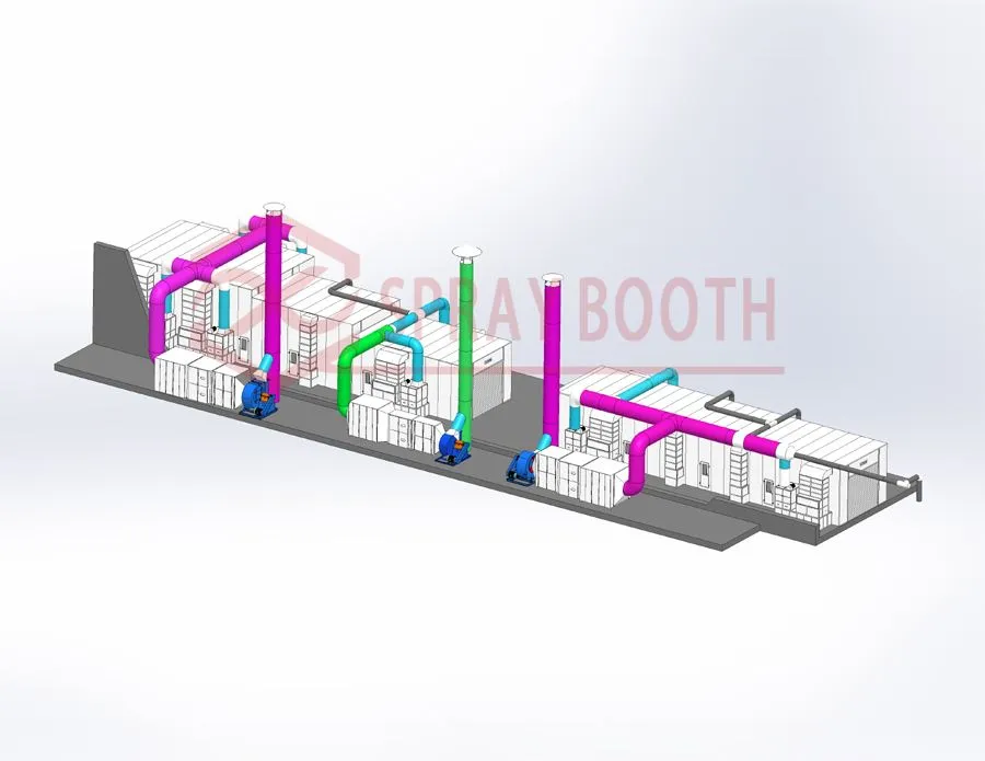 Aerospace equipment spray booth project 2